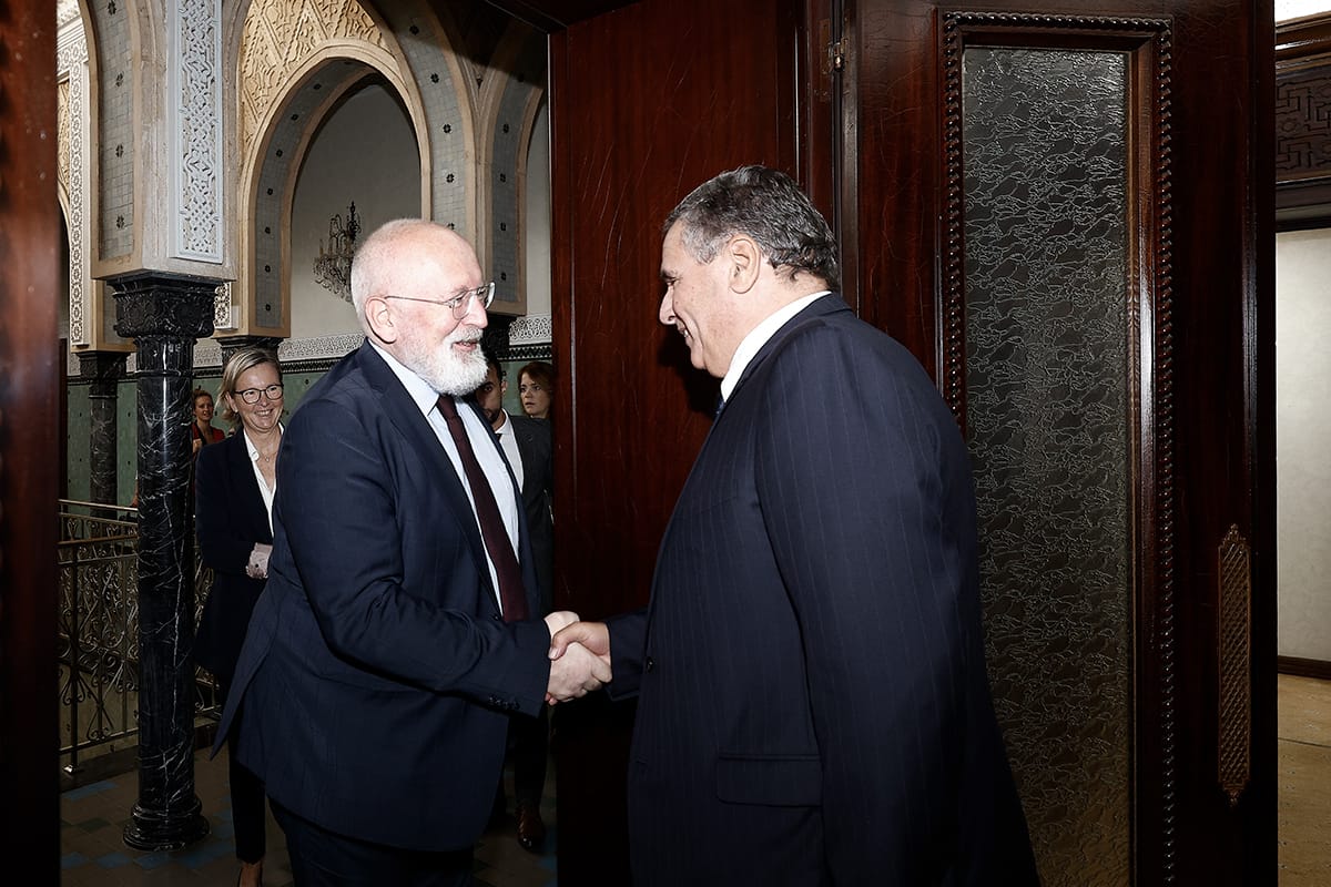 Akhannouch reçoit le vice-président exécutif de la Commission européenne chargé du climat